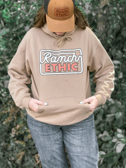 Tan Logo Hoodie